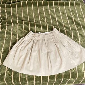 7 For All Mankind Cream mini circle Skirt